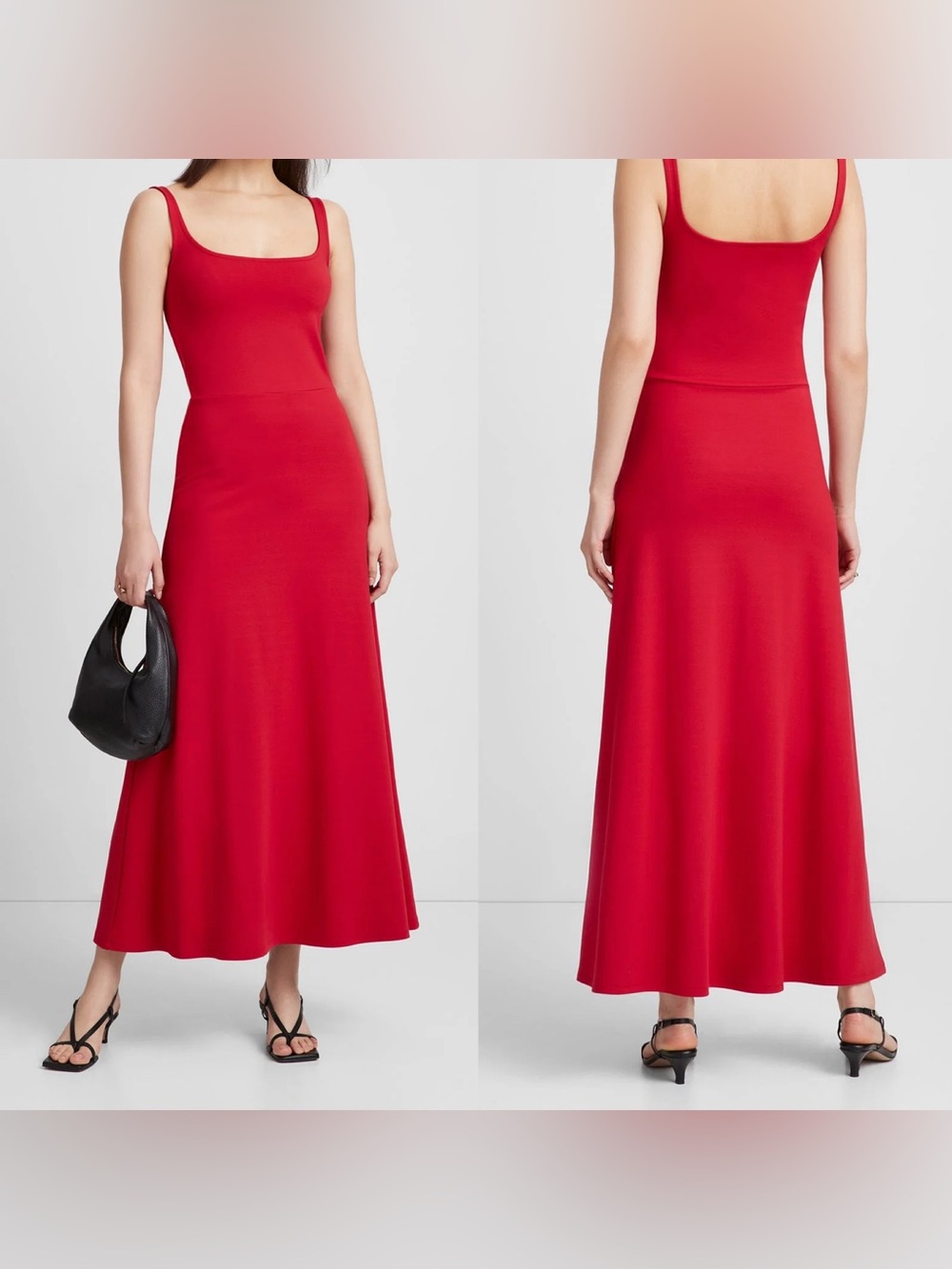 Marcella Marvin Dress Red Midi Size Medium NWT